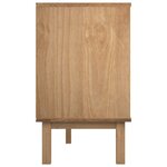 vidaXL Armoire à tiroirs avec tiroir OTTA Noir 111 x 43 x 73 5 cm