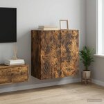 vidaXL Armoire Murale 59 x 31 x 60 cm Bois d'ingénierie Chêne fumé