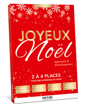 Coffret cadeau - TICKETBOX - Joyeux Noël Billetterie