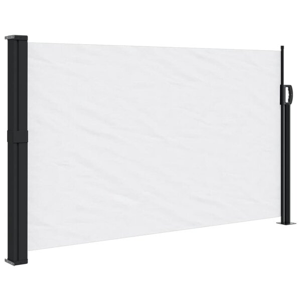 vidaXL Auvent latéral rétractable blanc 120x600 cm