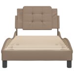 vidaXL Cadre de lit sans matelas cappuccino 80x200 cm similicuir