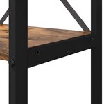 vidaXL Bibliothèque Chêne fumé 80 x 30 x 153 cm Bois d'ingénierie
