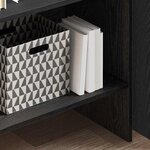 vidaXL Bibliothèque Chêne noir 60 x 35 x 180 cm Bois d'ingénierie