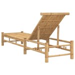 vidaXL Chaise longue 55x199x30 cm bambou