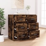 vidaXL Buffet chêne fumé 70x35 5x67 5 cm bois d'ingénierie