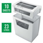 Leitz déchiqueteuse de papier crosscut iq home office p4