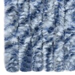 vidaXL Moustiquaire Bleu et blanc 56x200 cm Chenille