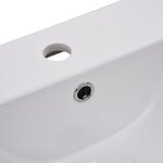 vidaXL Ensemble de meubles de salle de bain Blanc Aggloméré
