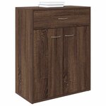 vidaXL Buffet Chêne marron 60x30x75 cm Bois d'ingénierie