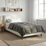 vidaXL Duvet complet toute l'année Gris clair 135 x 200 cm Microfibre