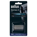 Braun  30b noire piece de rechange compatible avec les rasoirs series 3