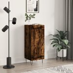 vidaXL Buffet Chêne fumé 34 5x34x90 cm Bois d'ingénierie