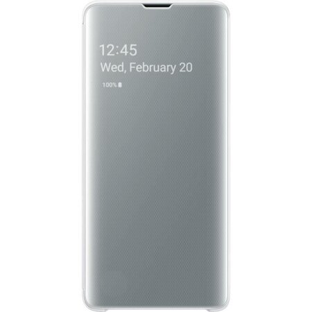 Samsung clear view cover s10 - blanc