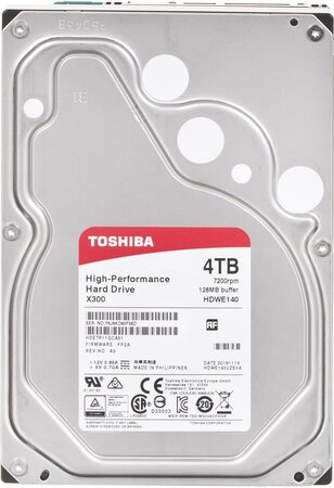 Disque Dur Toshiba X300 4To (4000Go) S-ATA 3 (HDWE140UZSVA)