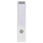 Classeur à levier PVC Premium dos de 70mm blanc x 10 EXACOMPTA