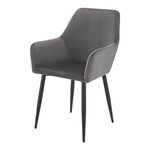 Lot de 6 chaises de salle à manger 86 x 57 x 56 cm gris foncé 03_0009901