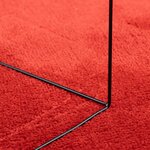 vidaXL Tapis OVIEDO à poils courts rouge 240x240 cm