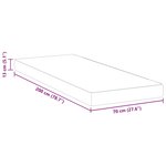 vidaXL Matelas Blanc 70 x 200 cm Mousse