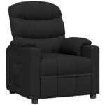 vidaXL Fauteuil inclinable Noir Tissu