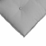 vidaXL Coussin de Dos Gris nuage 160 x 19 x 50 cm tissu