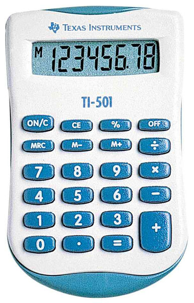 Calculatrice de poche TI-501 - 8 chiffres TEXAS INSTRUMENTS