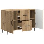 vidaXL Buffet Chêne artisanal 89 x 34 5 x 60 cm Bois d'ingénierie
