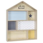 Etagère maison en bois my little héros