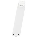 vidaXL Pieds de table basse en U 2 pièces Blanc 70 x (30-31) cm Acier