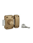 THIRARD - Verrou double entrée Apache pour porte d'entrée  cylindre 50mm  acier  3 clés  époxy or