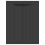 vidaXL Armoire de rangement d'extérieur noir 65x37x85 cm PP