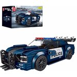 Mould King 27002 - Ensemble de construction de mini-voitures de sport de la police Barricade