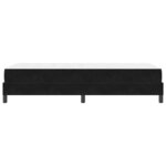 vidaXL Lit à ressorts avec matelas Noir 80 x 200 cm tissu