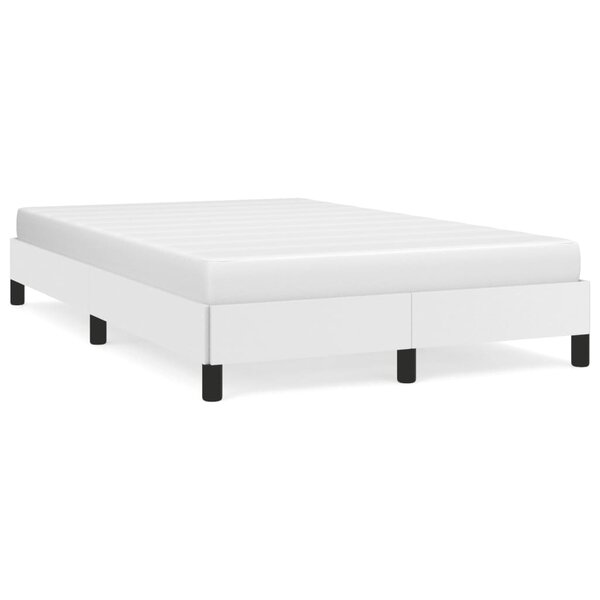 vidaXL Cadre de lit sans matelas blanc 120x190 cm similicuir