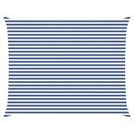vidaXL Voile d'ombre Bleu et Blanc 4 x 5 m 100   polyester Oxford