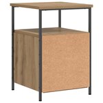 vidaXL Table de chevet chêne artisanal 34x35 5x50 cm bois d'ingénierie