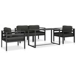Ensemble de canapés 5 pièces avec coussins aluminium anthracite 02_0013554