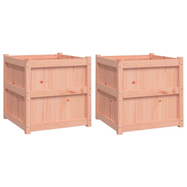 vidaXL Jardinières 2 Pièces bois massif douglas