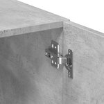 vidaXL Armoire de rangement mince gris béton 50x42 5x225 cm