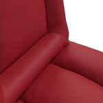 vidaXL Fauteuil de sol ajustable Bordeaux Simili cuir