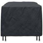 vidaXL Housse pour mobilier d'extérieur Noir 150 x 90 x 75 cm 600D