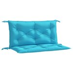 vidaXL Coussins de banc de jardin lot de 2 turquoise 100x50x7 cm tissu