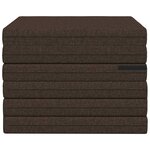vidaXL Canapé-lit pliable 140 x 67 x 15 cm Taupe