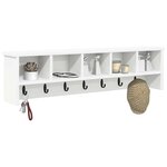 vidaXL Porte-manteau mural Blanc 100 x 16 x 26 cm Bois d'ingénierie