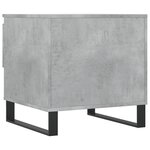 vidaXL Table basse gris béton 50x46x50 cm bois d'ingénierie