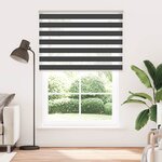 vidaXL Store zèbre noir 160x200 cm largeur du tissu 155 9 cm polyester