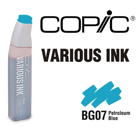 Encre various ink pour marqueur copic bg07 petroleum blue