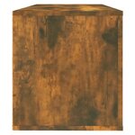 vidaXL Armoire à chaussures murale Chêne fumé 100x35x38 cm