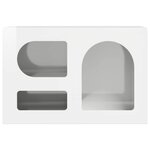 vidaXL Meuble TV Blanc brillant 60 x 35 x 40 cm Bois d'ingénierie