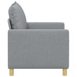vidaXL Canapé 2 place Gris clair 126 x 81 x 87 5 cm Tissu