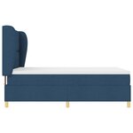 Lit Box Spring vidaXL avec Matelas - Bleu  160x200 cm  Tissu